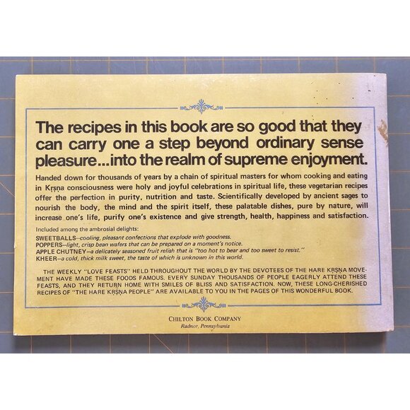The Hare Krsna (Krishna) Cookbook - Krsna Devi and Sama Devi Dasi 1974 - Picture 9 of 11